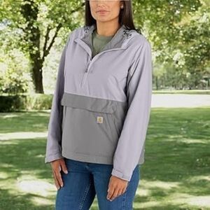 Carhartt Women's Lilac Haze Rain Defender Loose Fit Lightweight Packable Anorak
